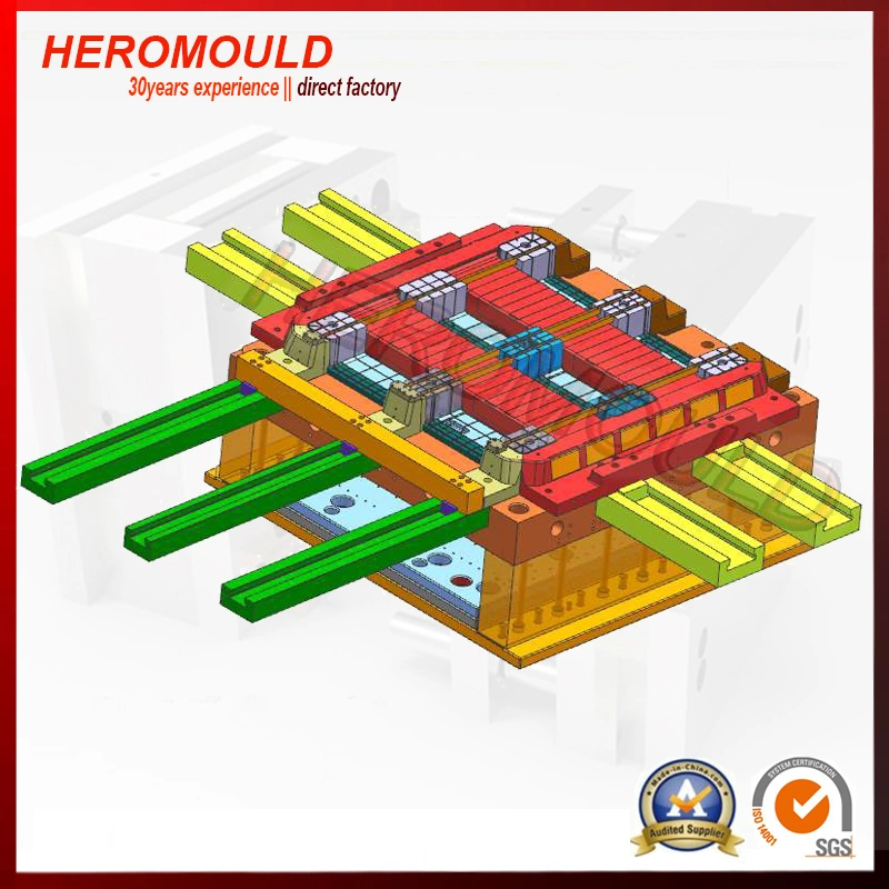 Plastic Injection Moulds Large Logistic Heavy Duty Customized Stardard Rackable HDPE Pallet Mould Heromould